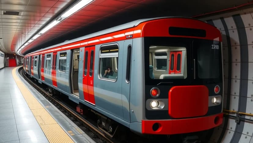 Tunnelbana röda linjen i Stockholm förklarad